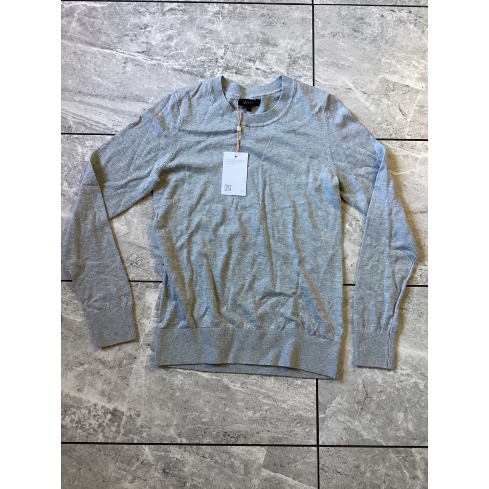Quince Light Gray Crewneck Sweater